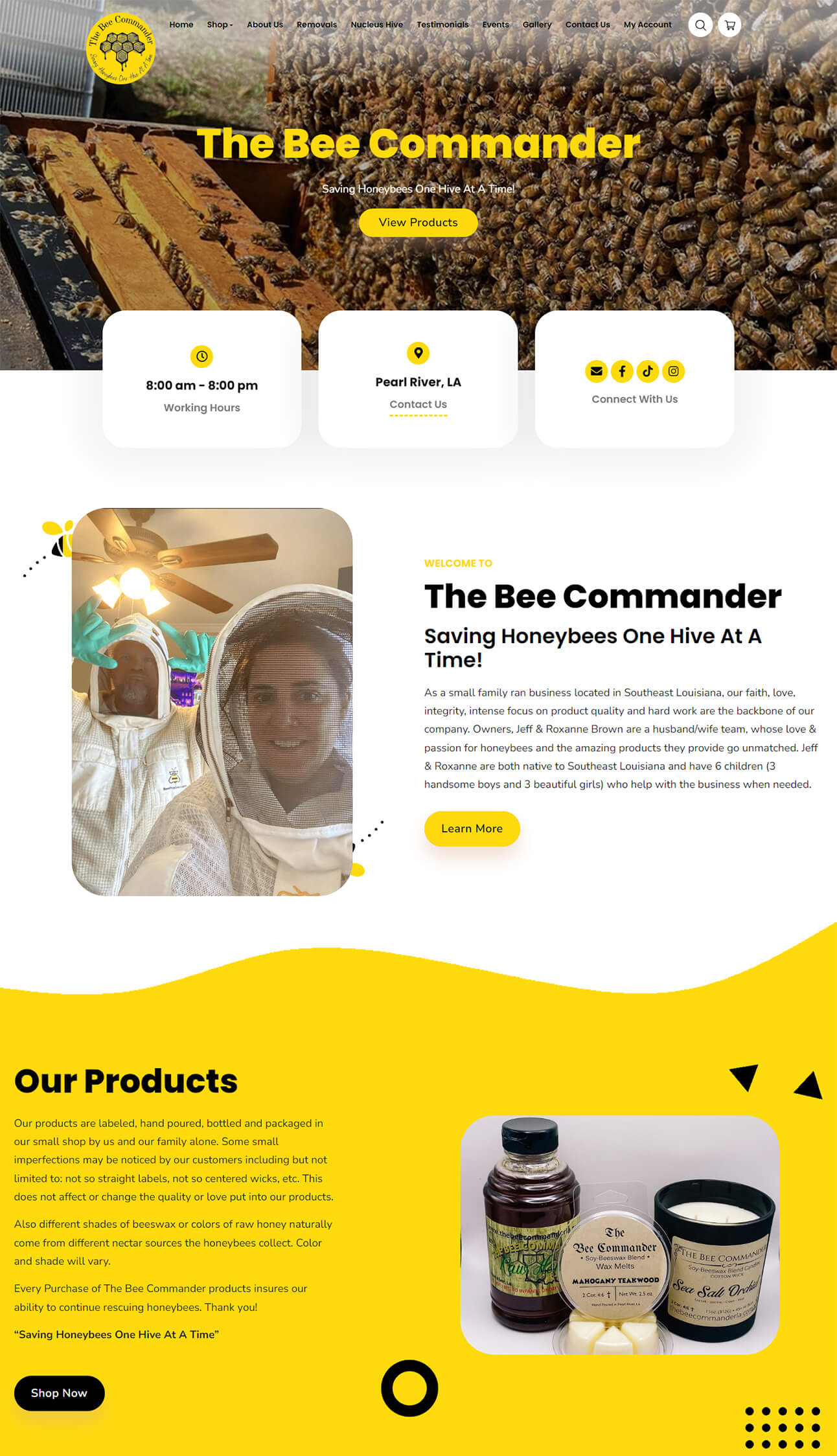 bee homepage