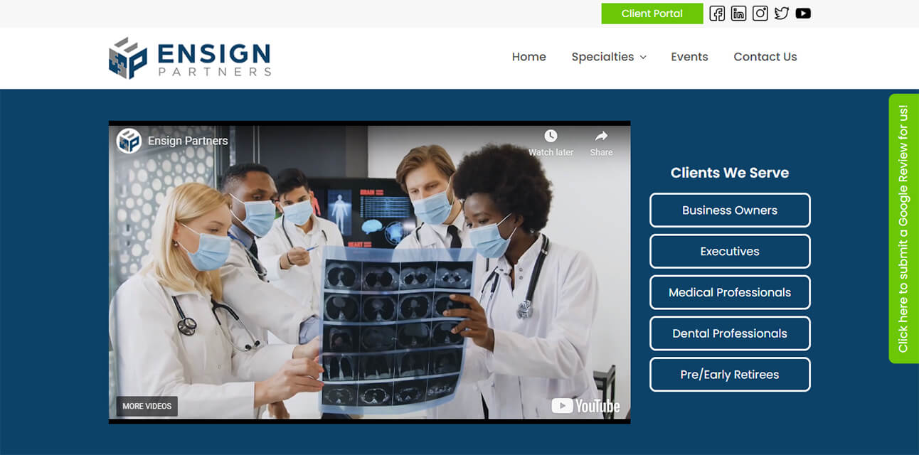 home page